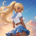 セーラー服でパンチラ 6枚目