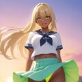 セーラー服でパンチラ 8枚目
