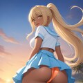 セーラー服でパンチラ 5枚目