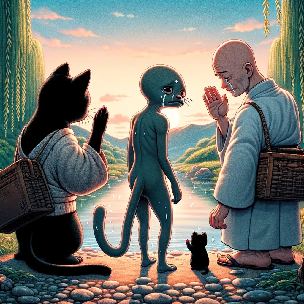 謎の生物との別れ