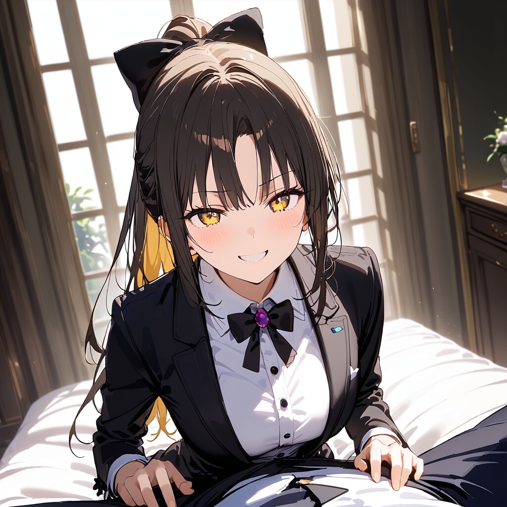 黒髪金眼イケメン女執事