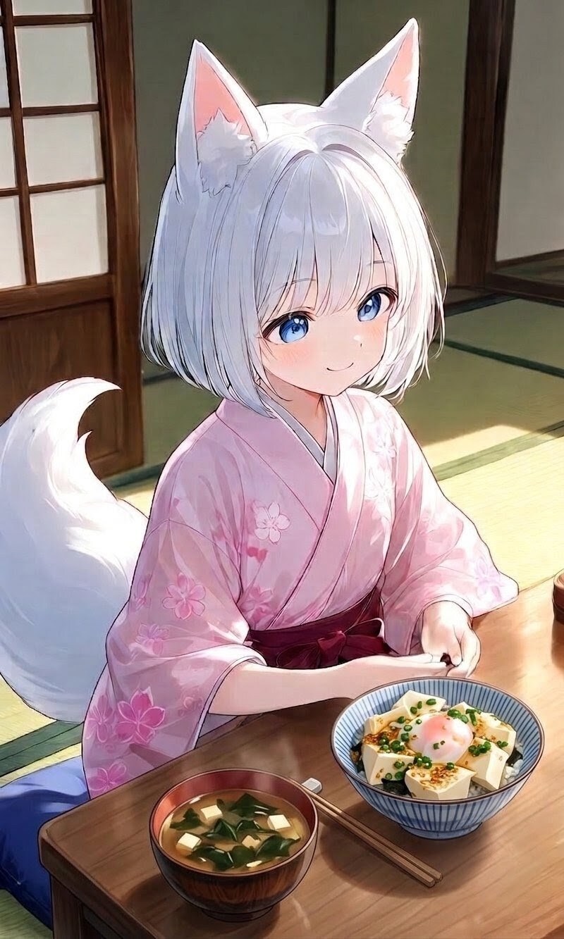 温泉玉子の豆腐丼 | の人気AIイラスト・グラビア