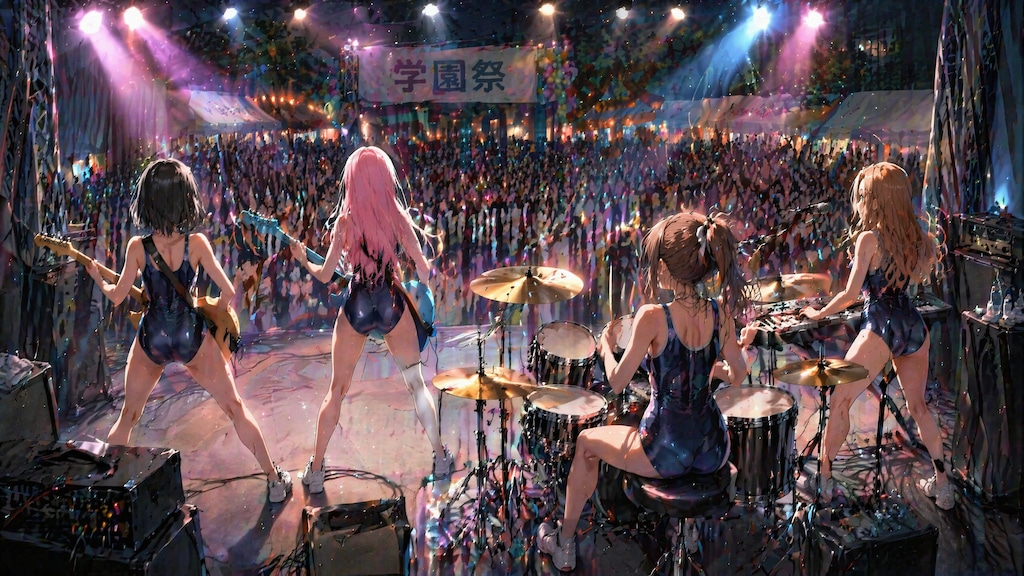 スク水ガールズバンド