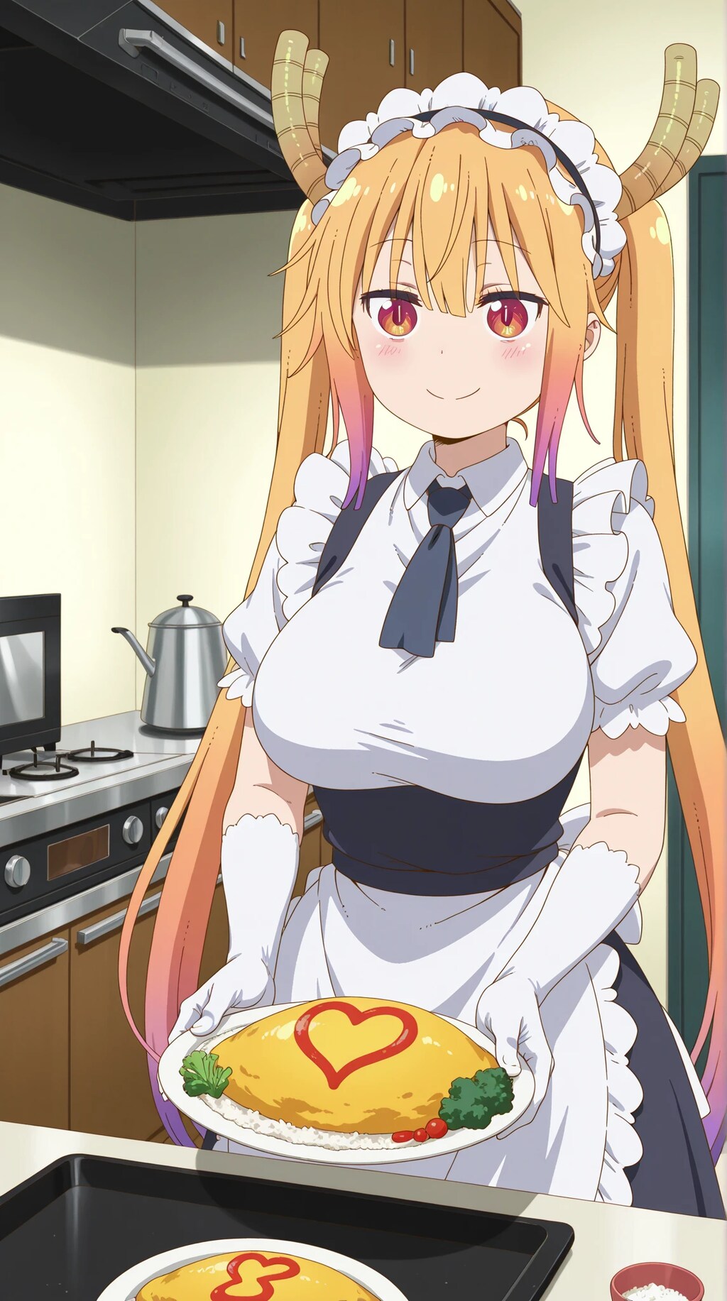 小林さんちのメイドラゴン　トール　🐲　オムライス！