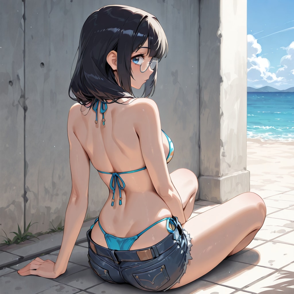 デニムショーツ