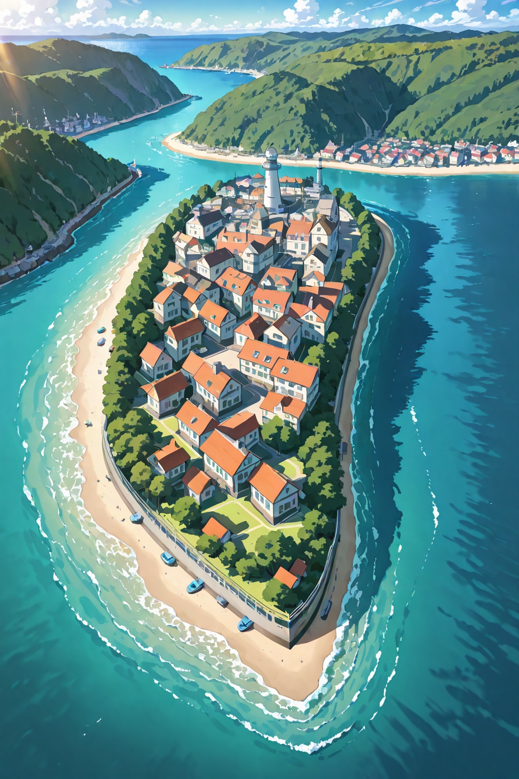 港（風景画）①