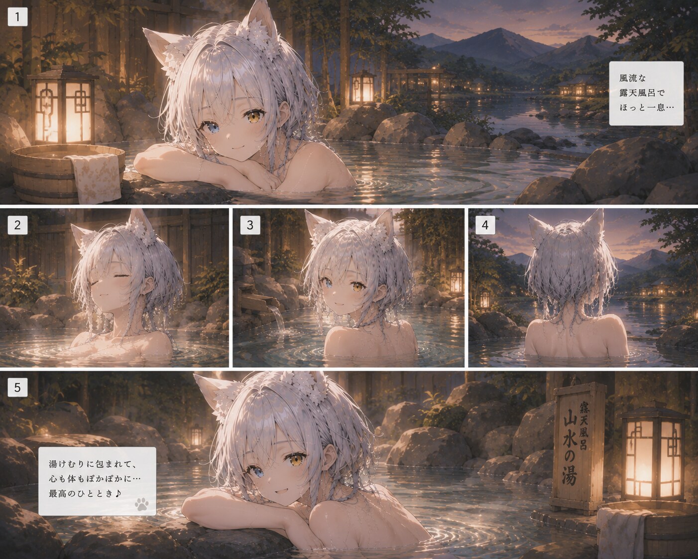 真銀（ましろ）ちゃんの銭湯シリーズ　5