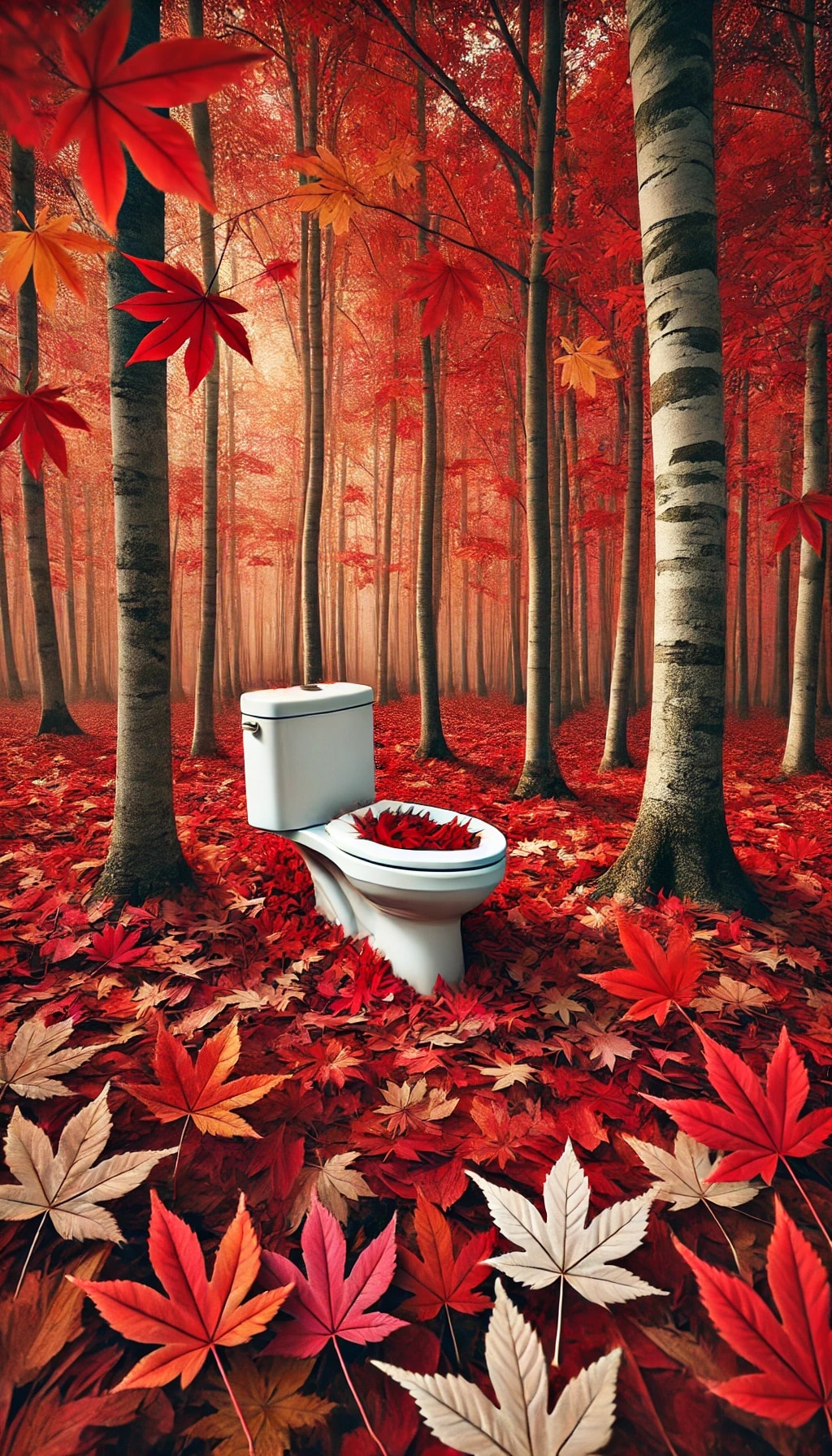 紅葉が美しい森の中 | の人気AIイラスト・グラビア