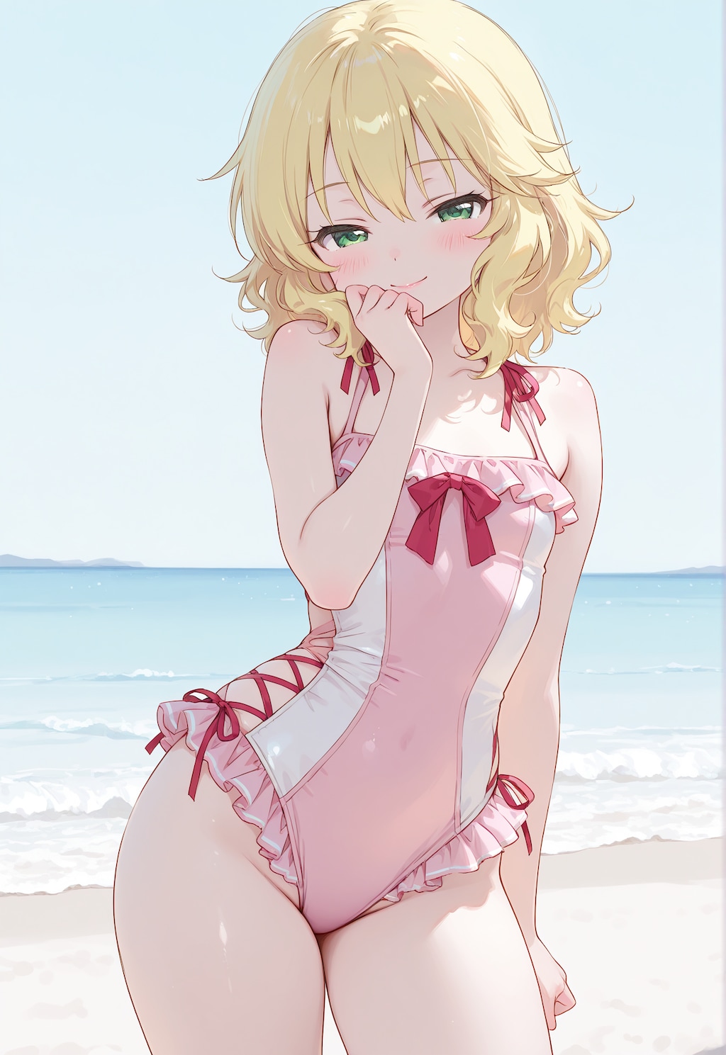 ワンピース水着の桃華ちゃま