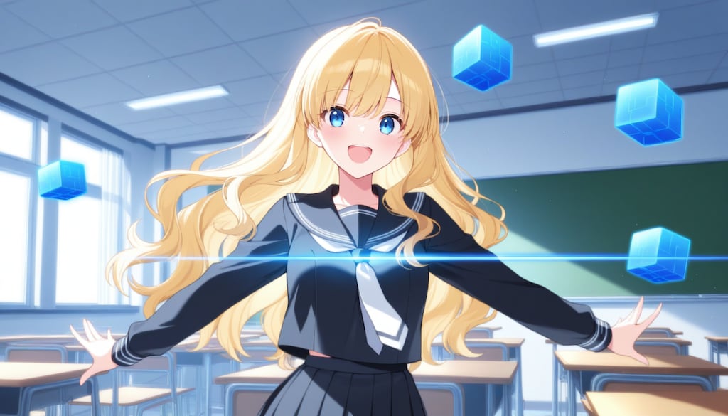 ちちぷいちゃん、電子世界の学園へ