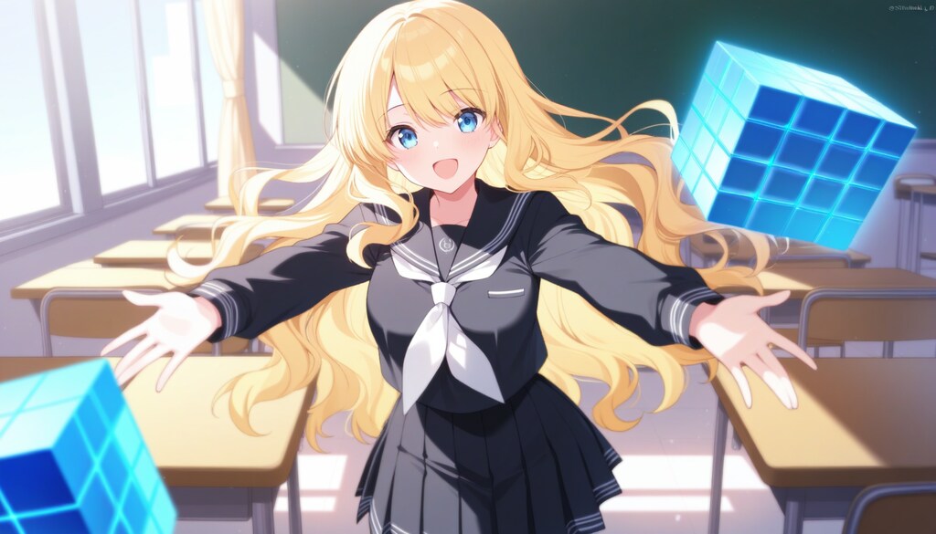 ちちぷいちゃん、電子世界の学園へ