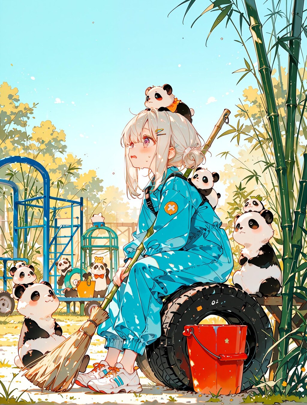 飼育員の少女
