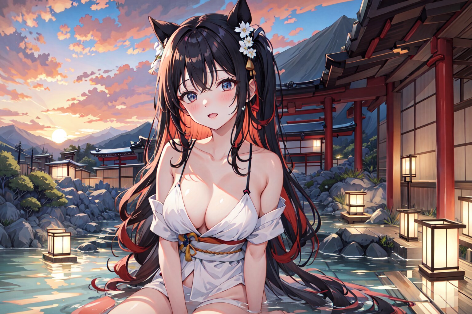 温泉！！