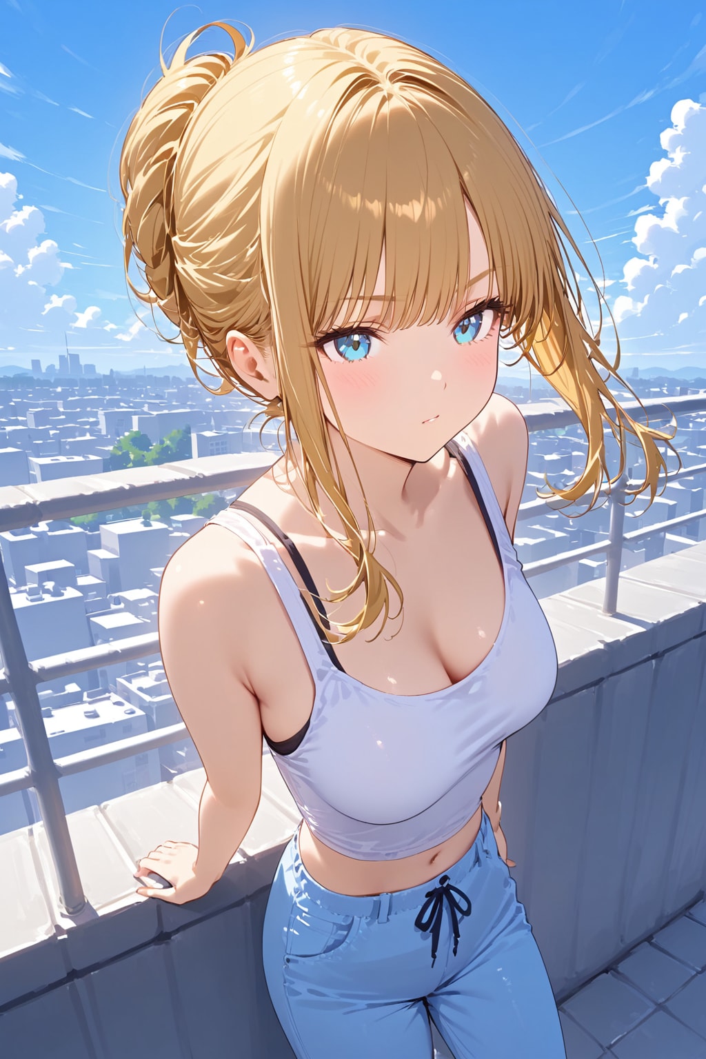 【夏】海とベランダ