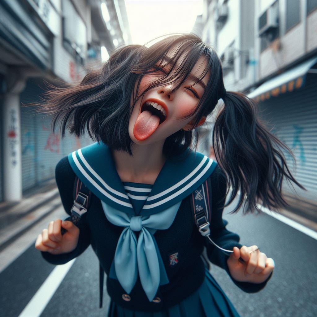 舌出しスナップ