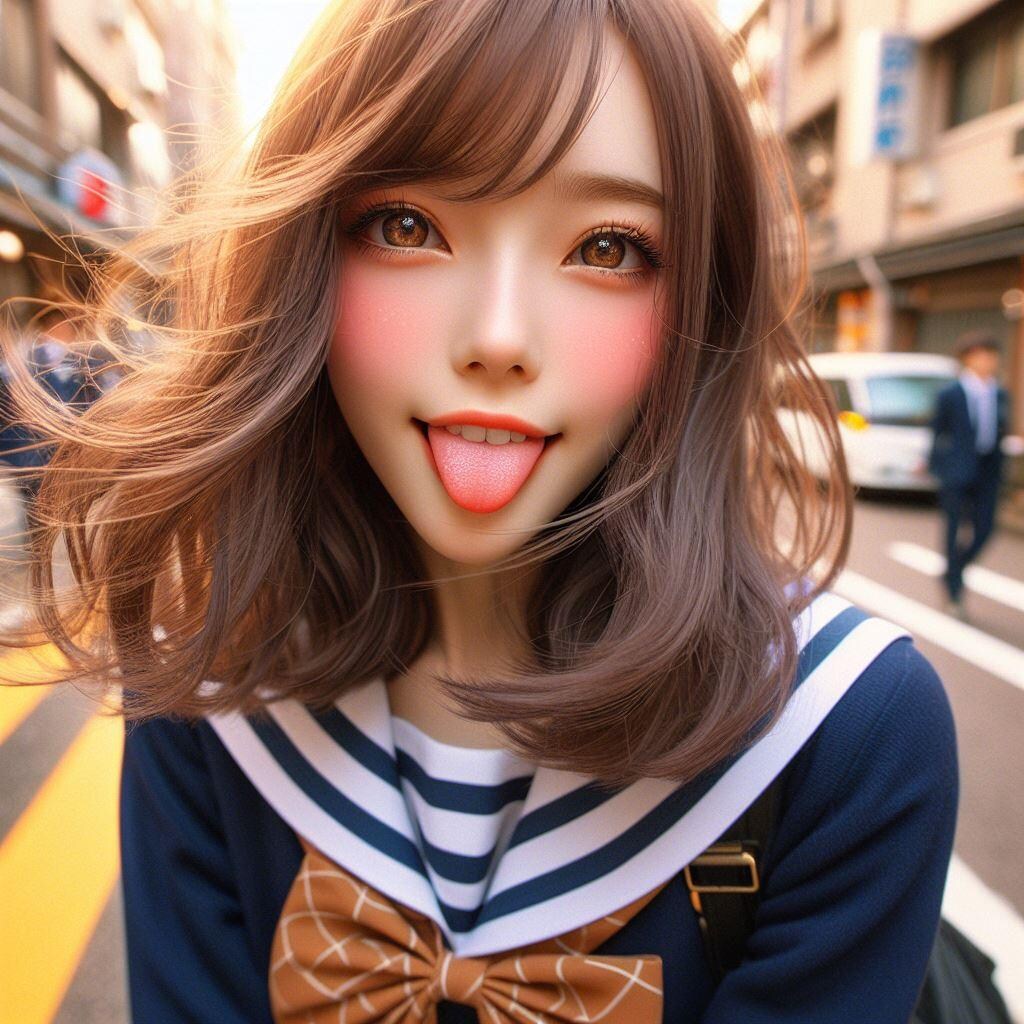 舌出しスナップ