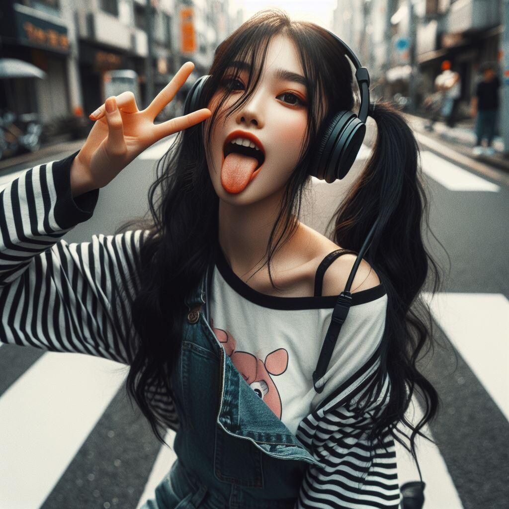 舌出しスナップ