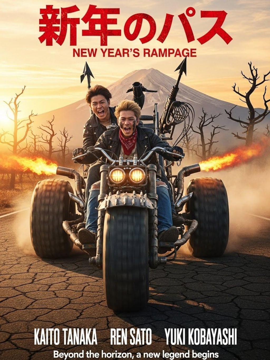 初日の出暴走フィクション映画