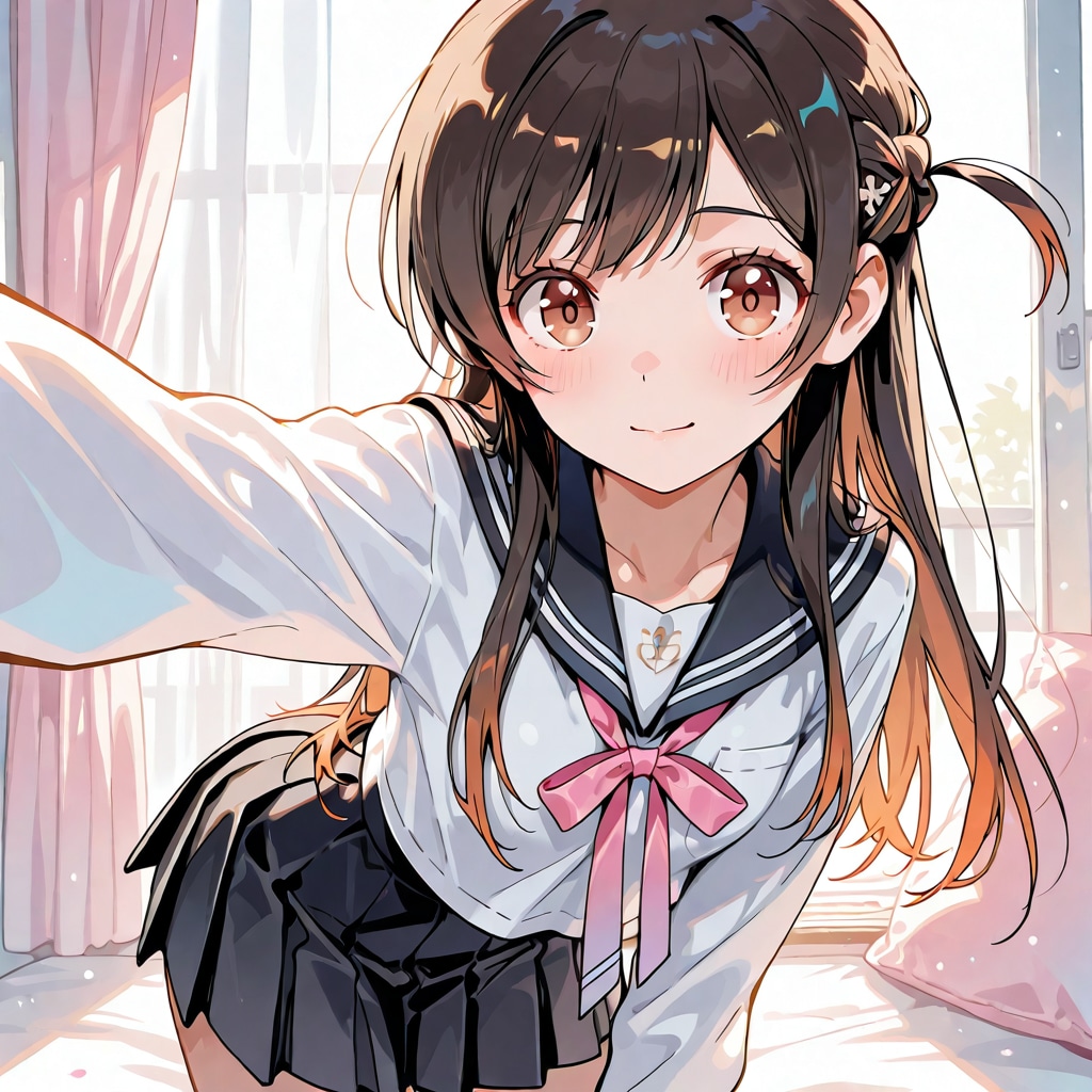 chizuru 制服似合うかな | の人気AIイラスト・グラビア