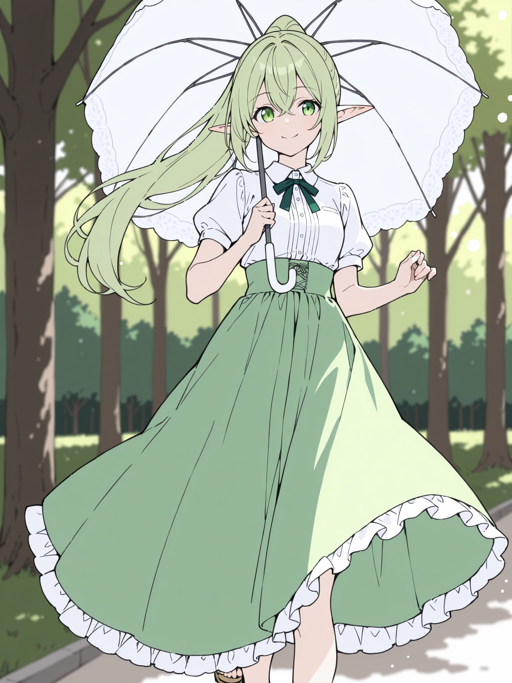 お散歩、エレノアちゃん