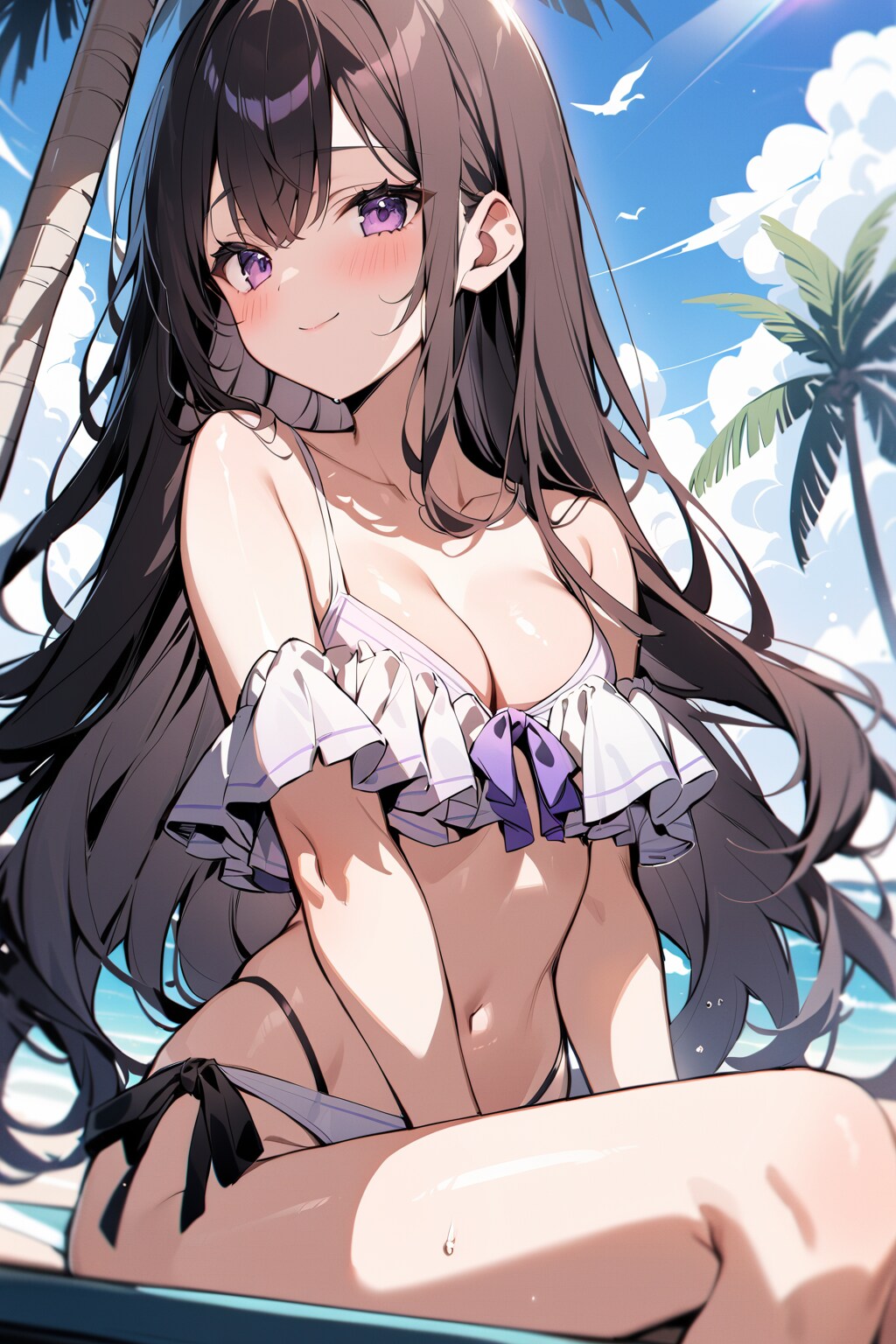 黒髪ちゃんの水着