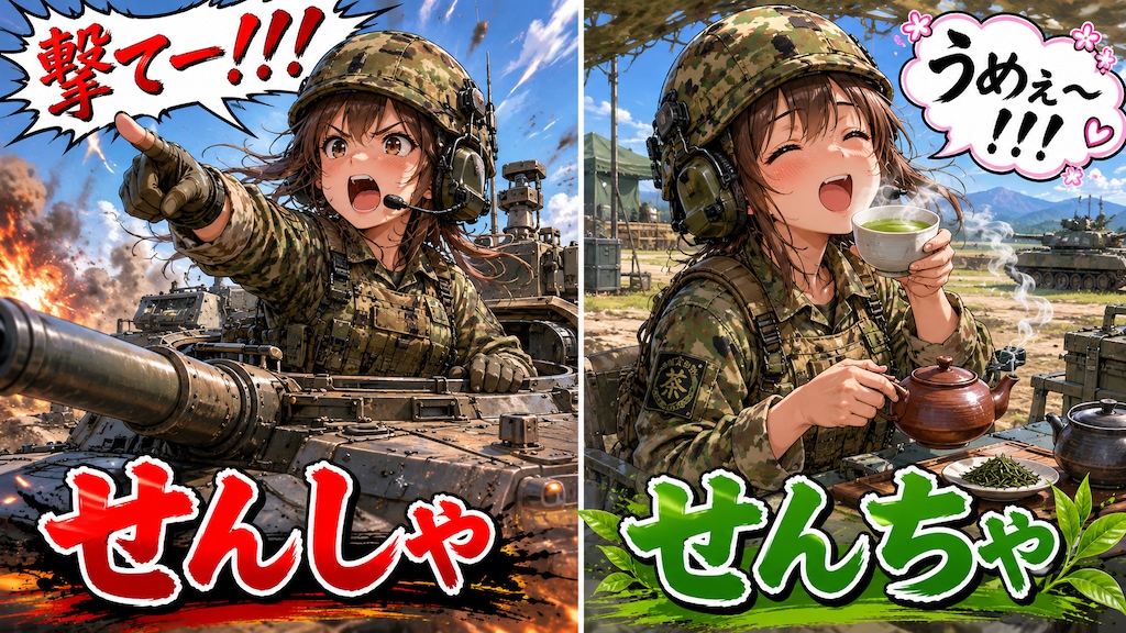 せんしゃVSせんちゃ