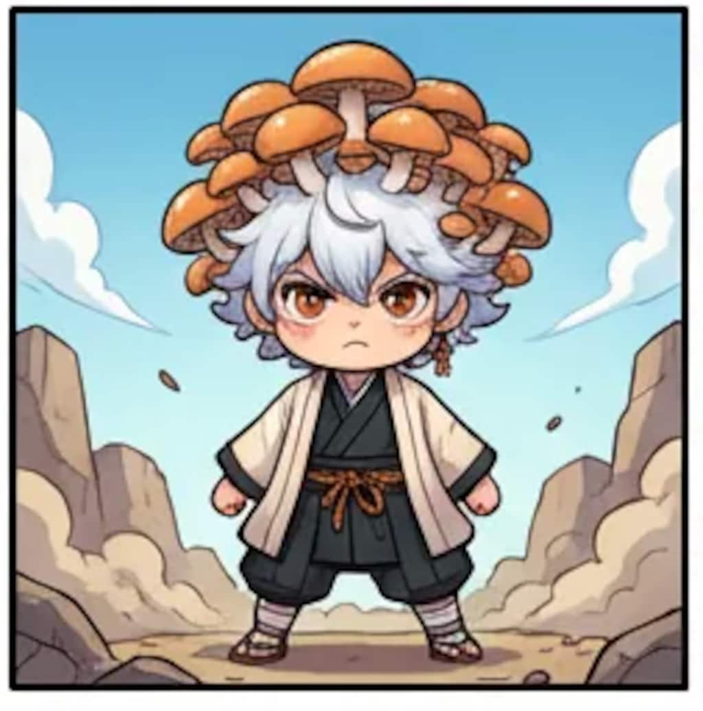 キノコ星人とAJIROBEEⅡ型