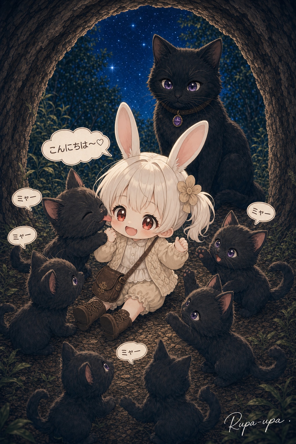 🐰うさぴょんの冒険【第2話】～呑気なうさぴょん～