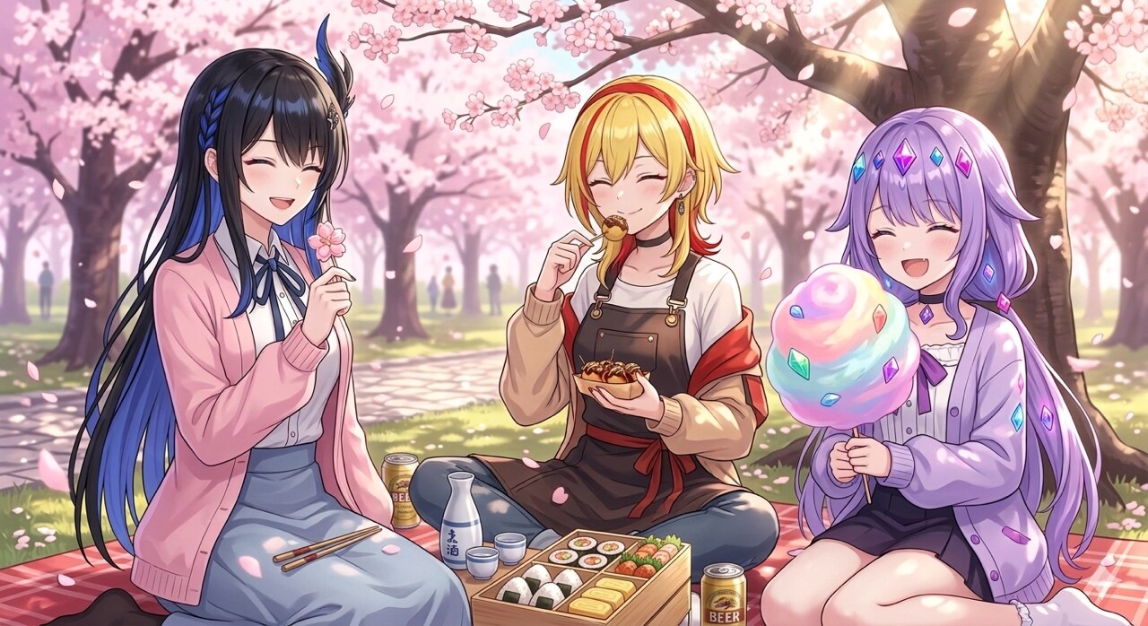 お花見enid | の人気AIイラスト・グラビア