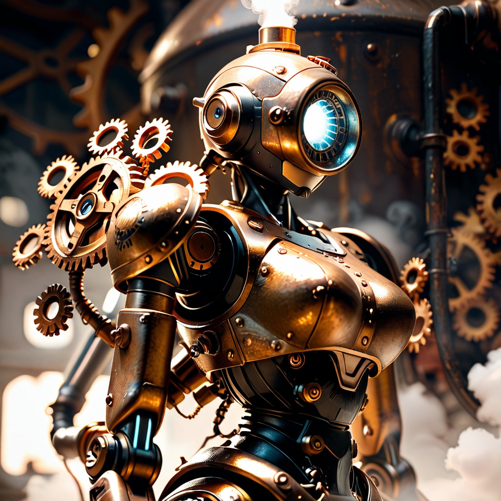 [ロボット] 真鍮・歯車・蒸気 | の人気AIイラスト・グラビア