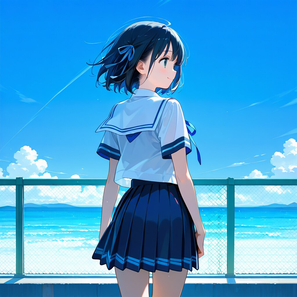 海の見える風景 | の人気AIイラスト・グラビア