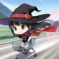 ショッピングカートドライブを楽しむ魔女さん 2枚目