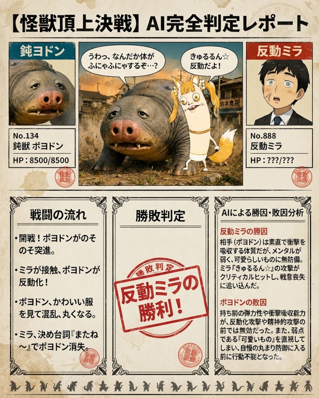 EXTRA:反動ミラ vs ポヨドン