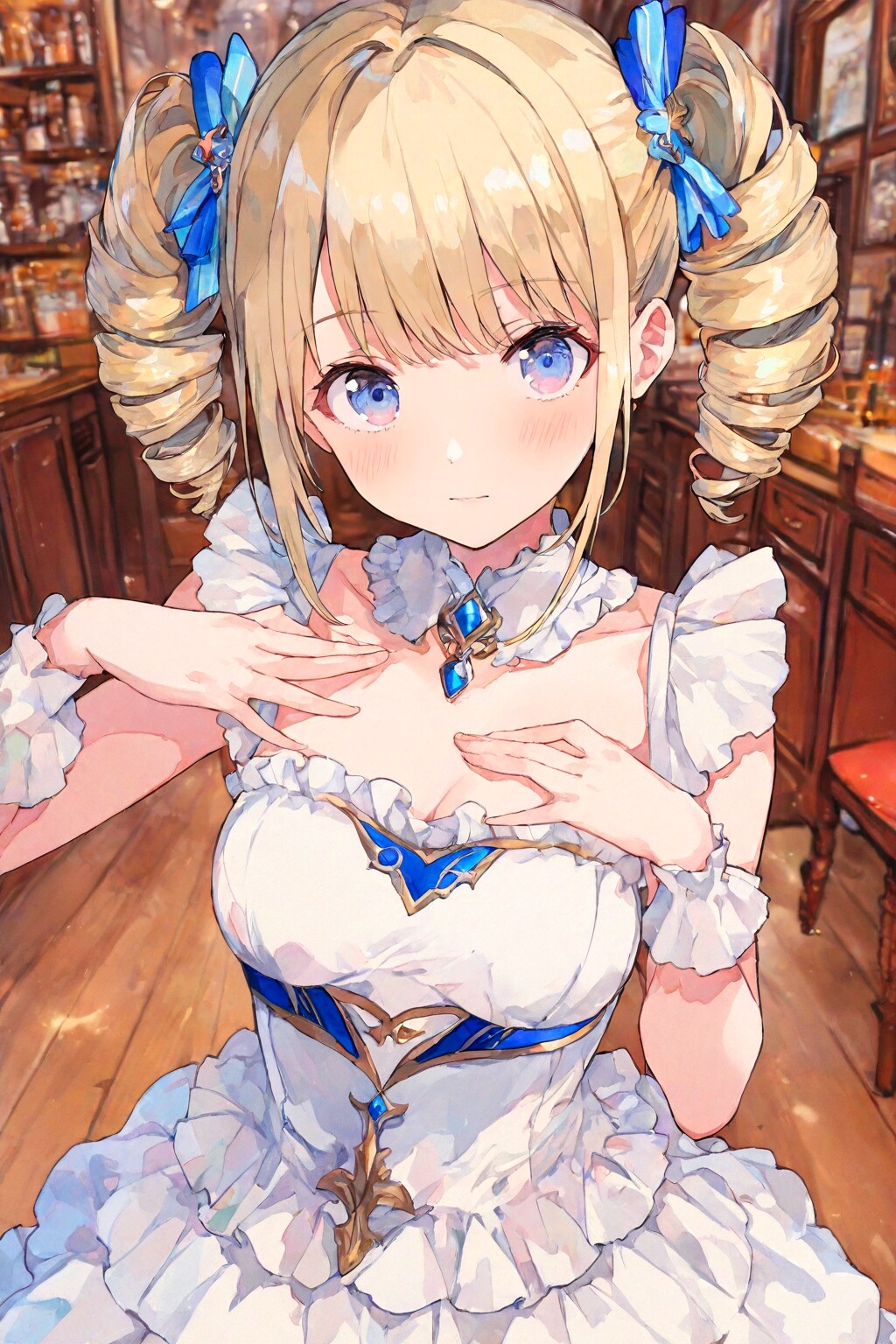 ツインドリルの少女