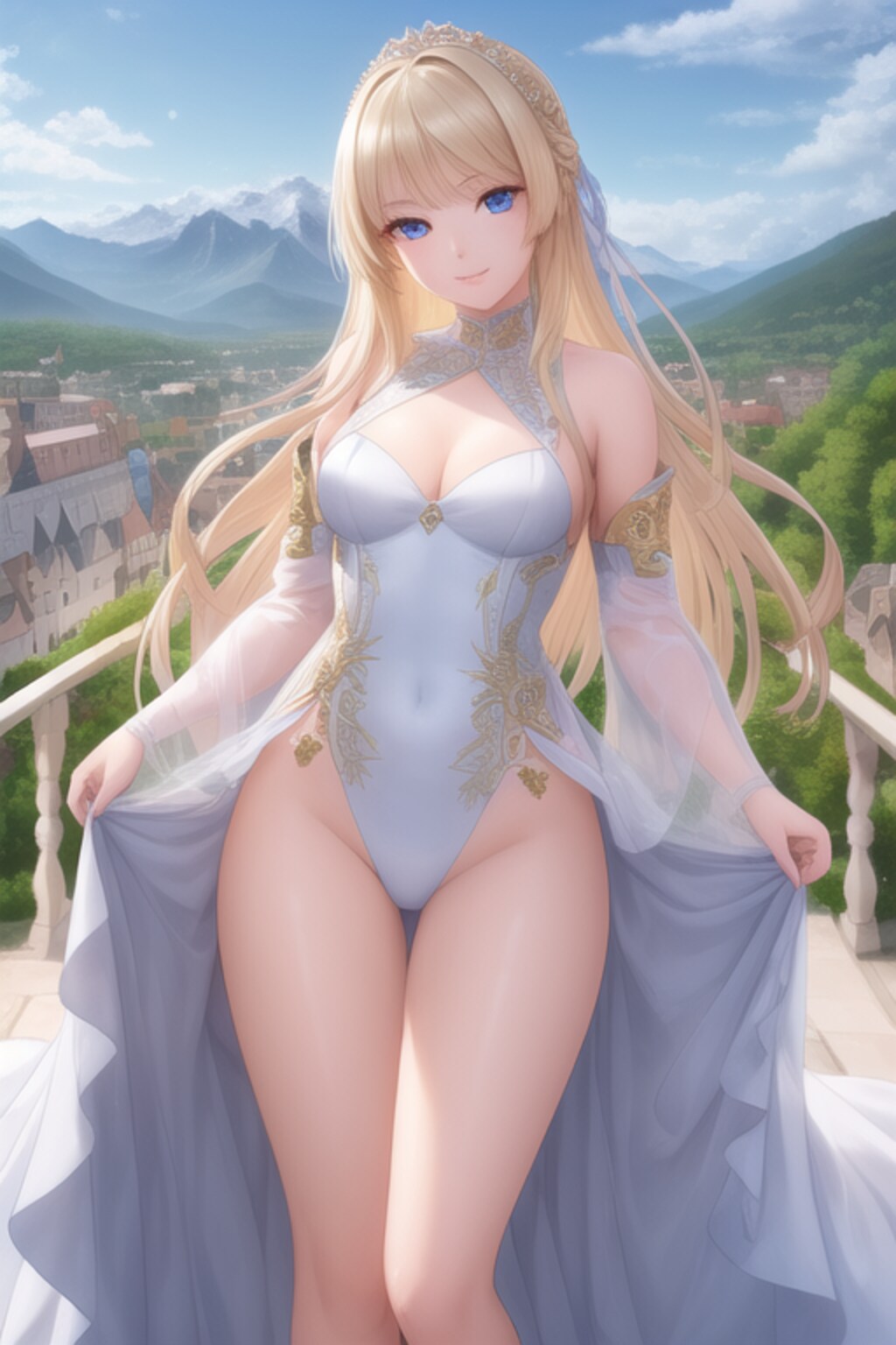 佇む金色の髪の少女