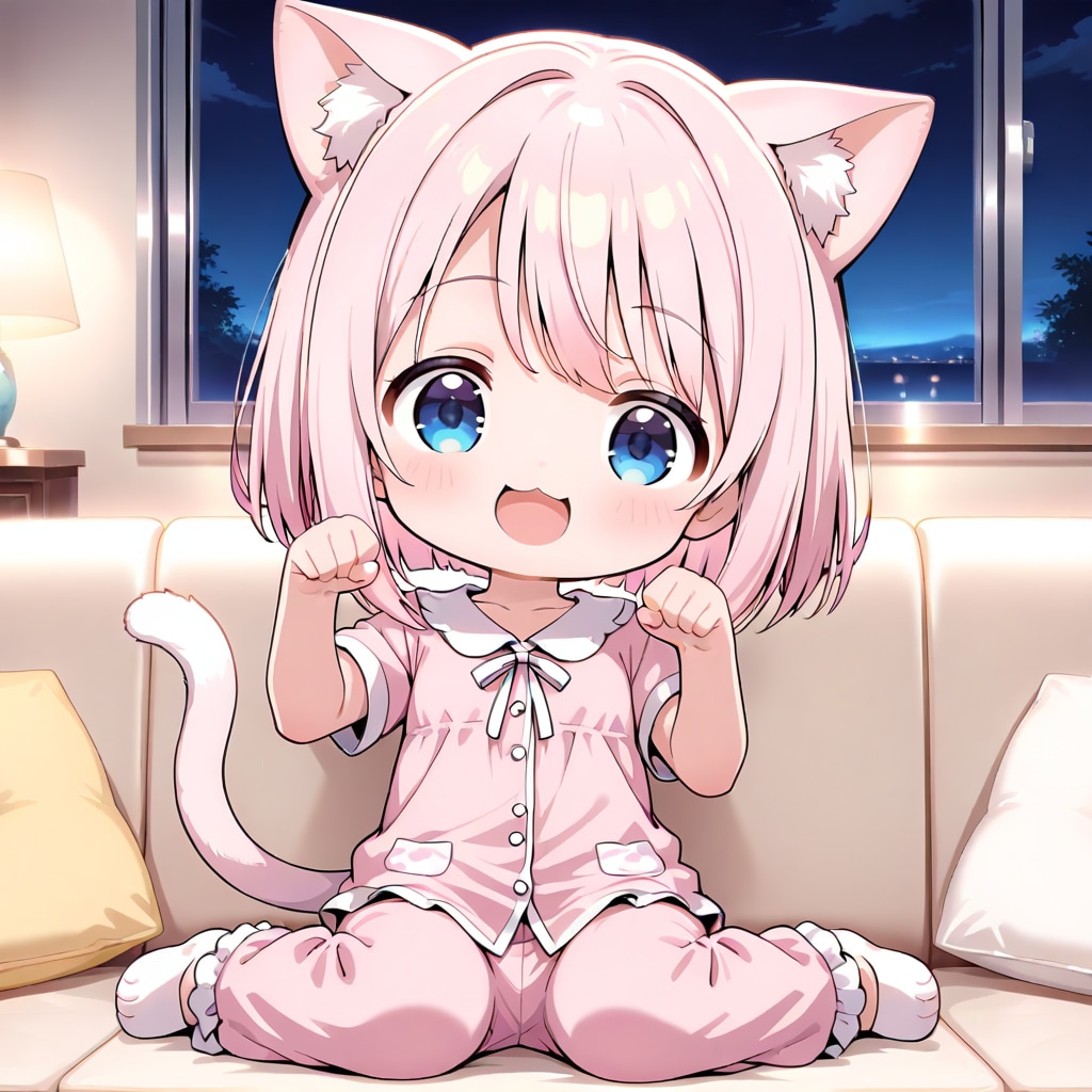 こんばんにゃん | の人気AIイラスト・グラビア