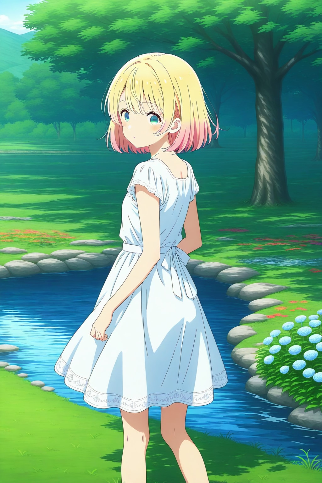 水辺の少女 | の人気AIイラスト・グラビア