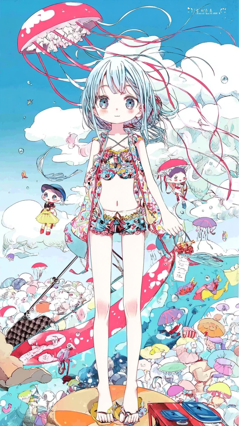 海月 | の人気AIイラスト・グラビア