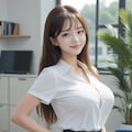 夏服のOL香織 5枚目