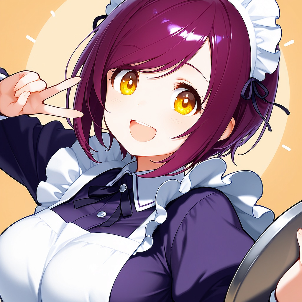 おはようございます（挨拶メイドの芽衣ちゃん）