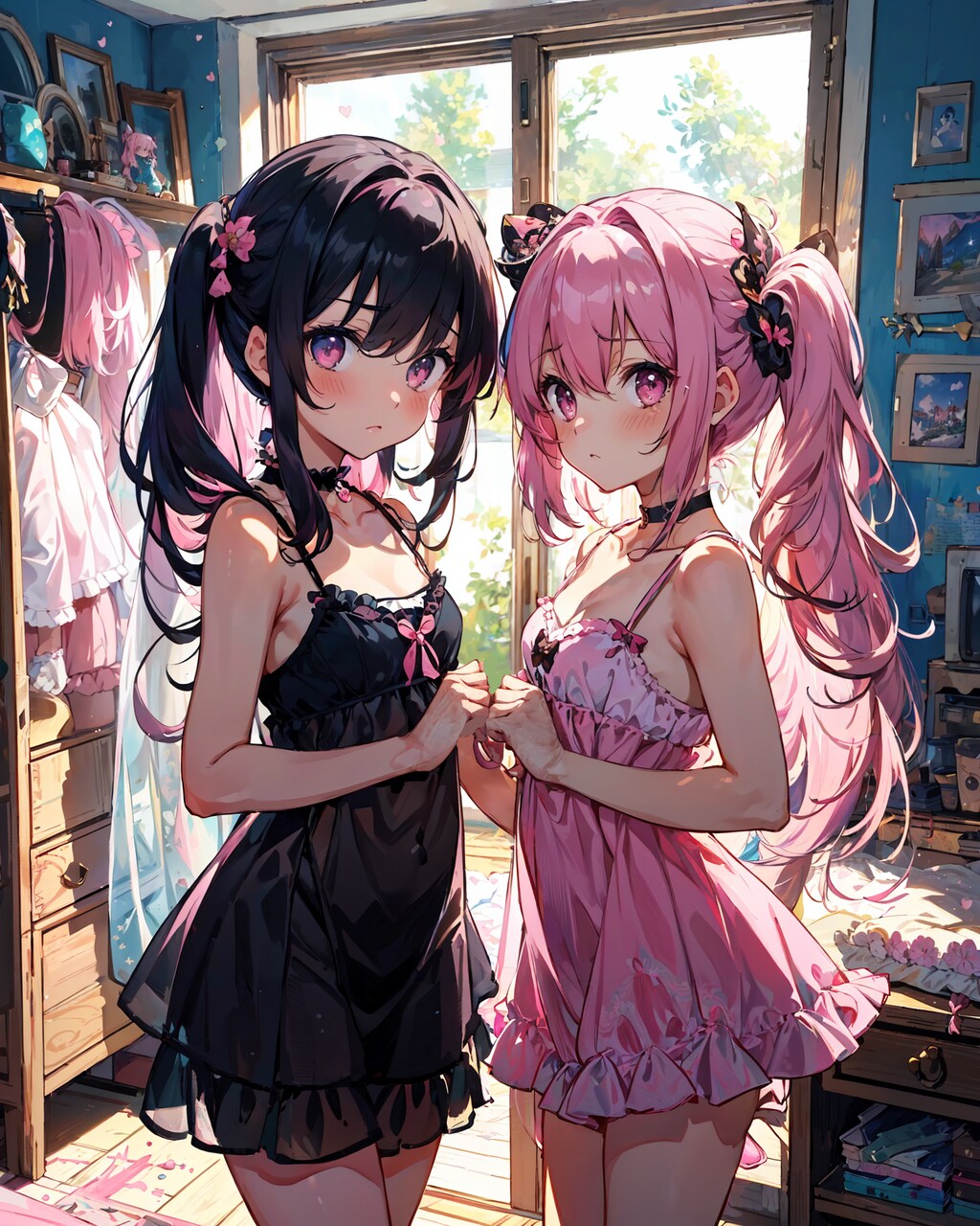 💕おそろいベビードール💕