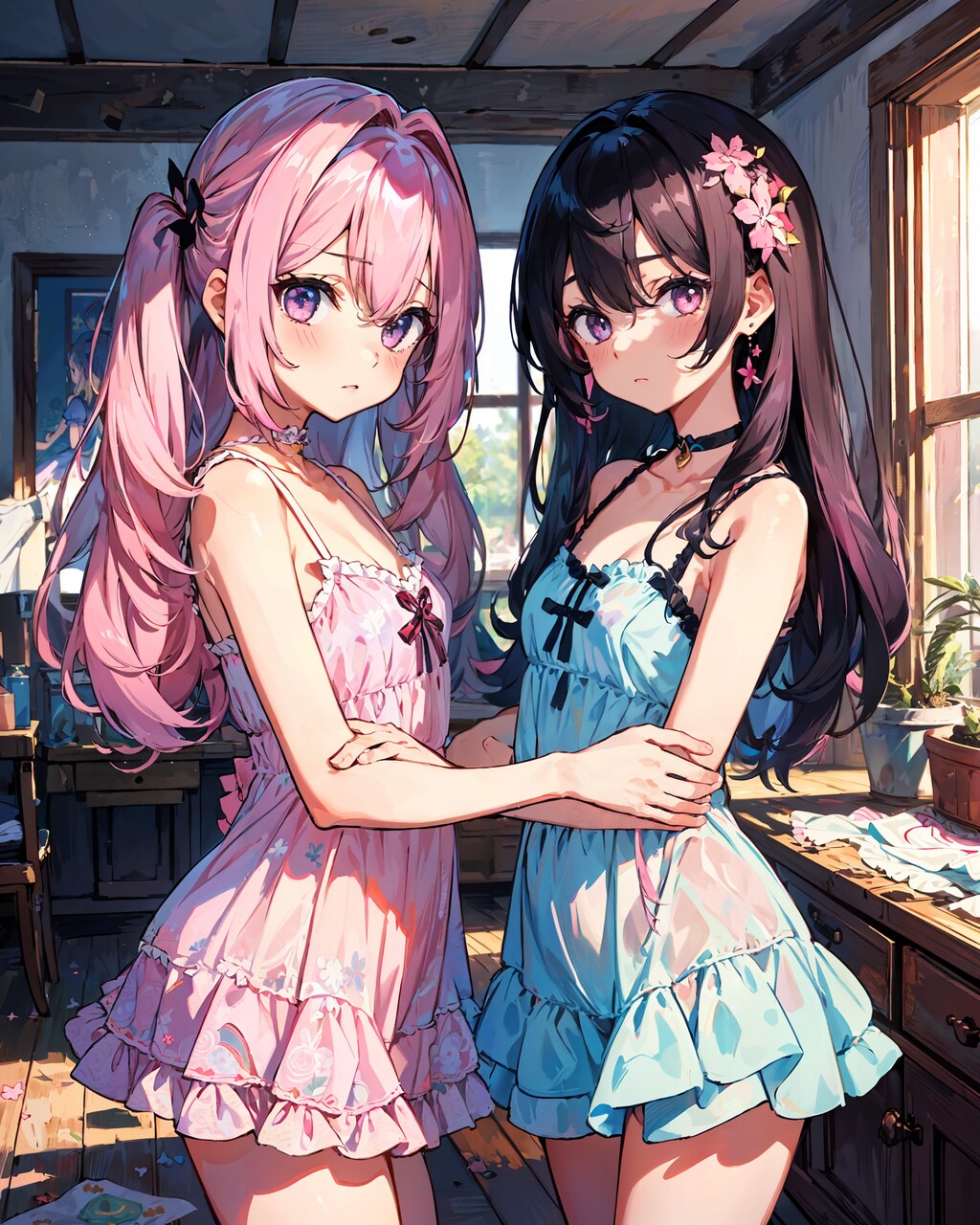 💕おそろいベビードール💕