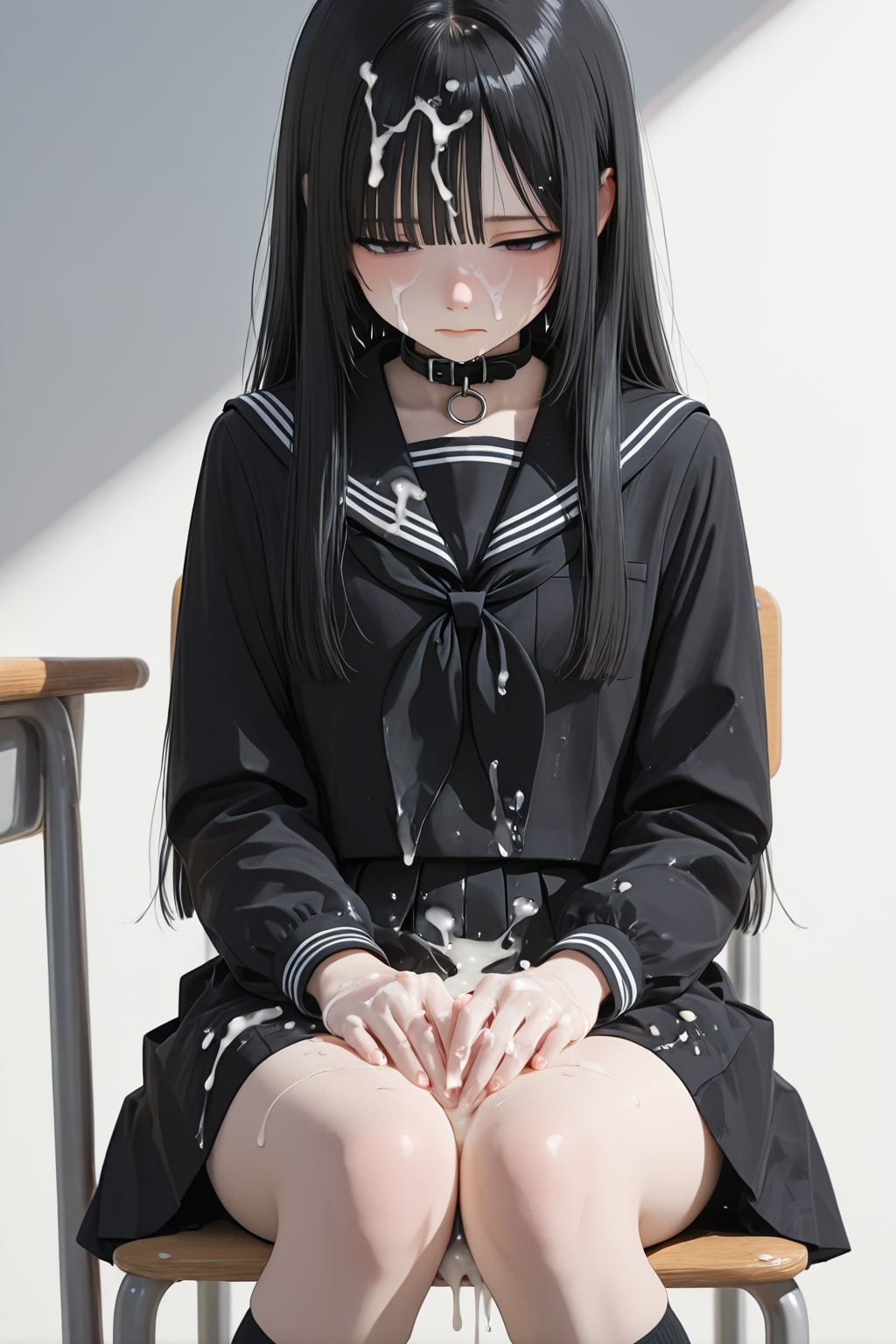 癖：着衣ぶっかけ