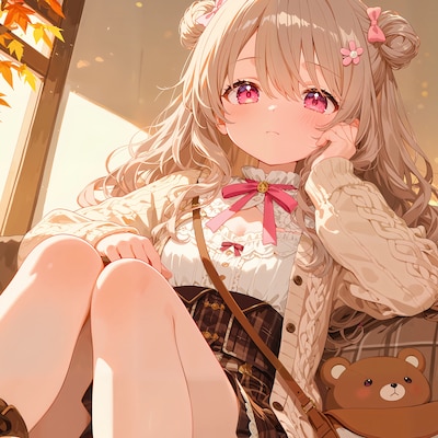 秋のお出かけコーデのさとみん