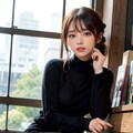 黒のドレス美人 2枚目