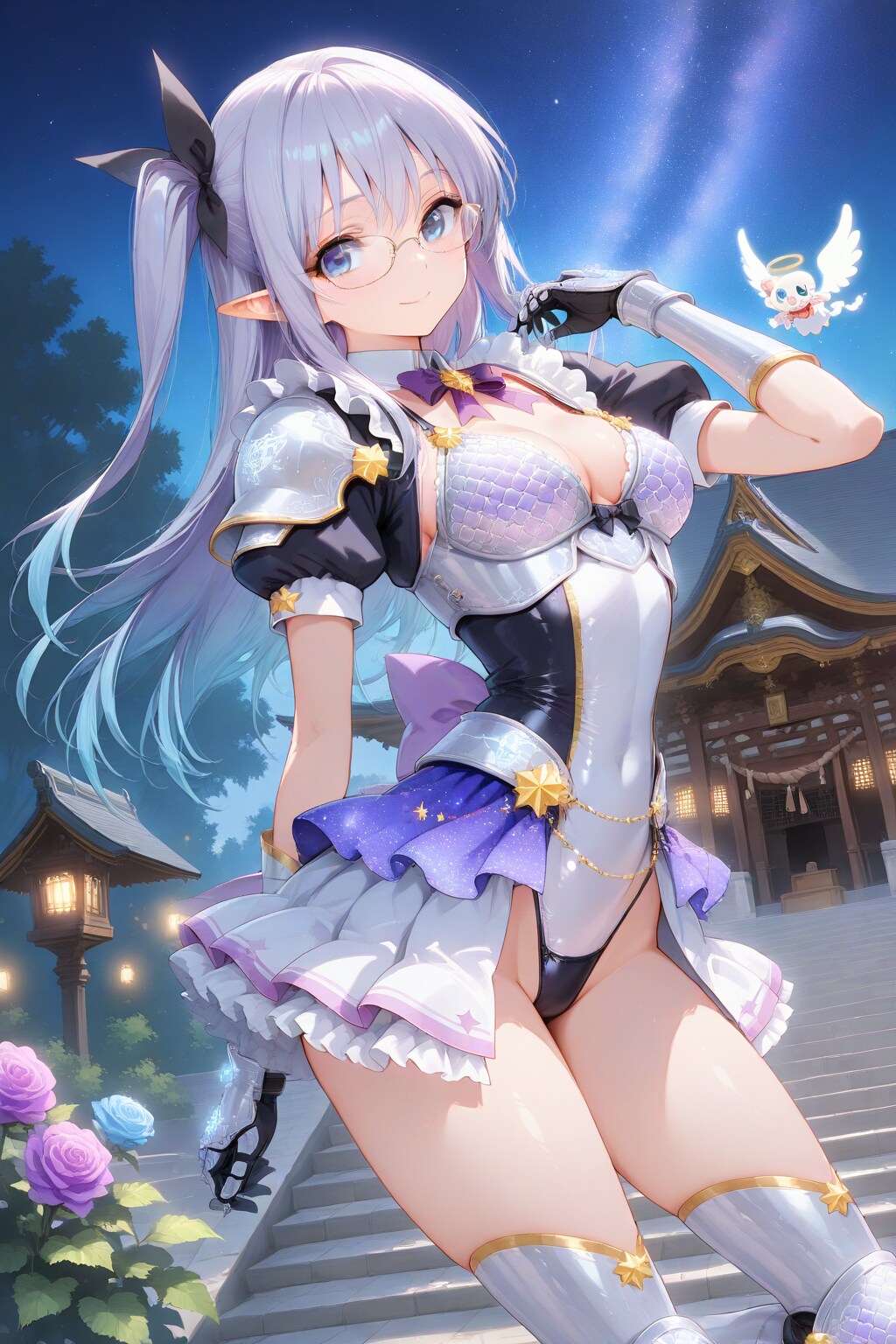 謎シチュエーションな眼鏡エルフさん