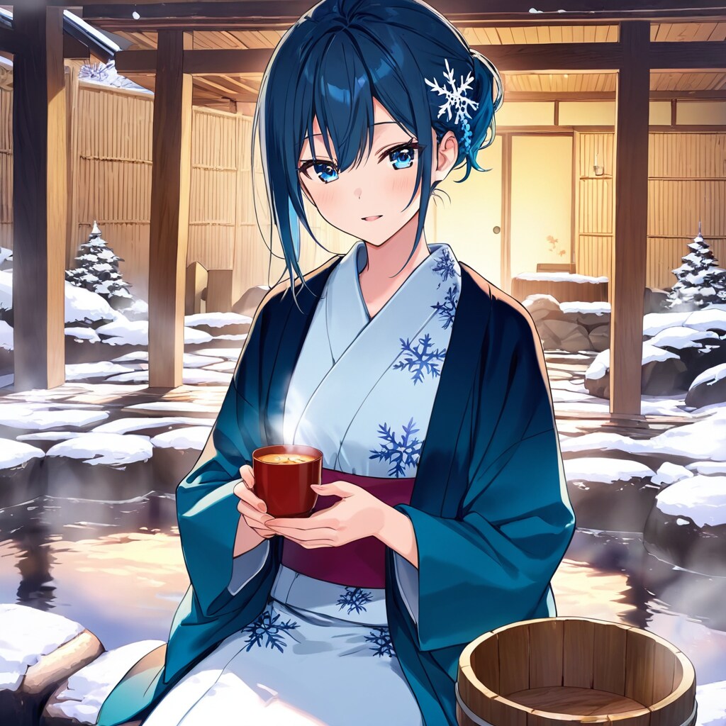 雪見露天と青い髪