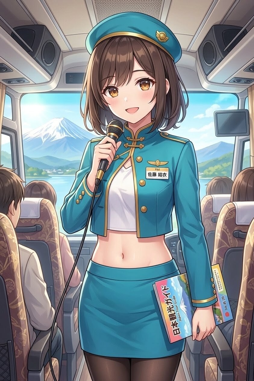 おへそバスガイド？