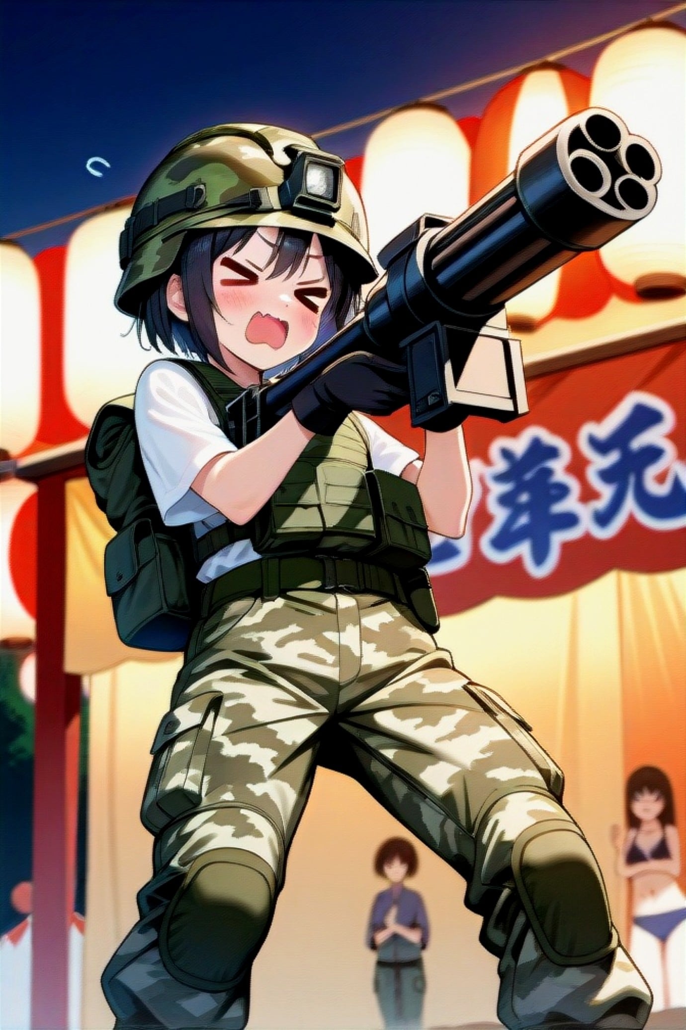 夏祭りの警備