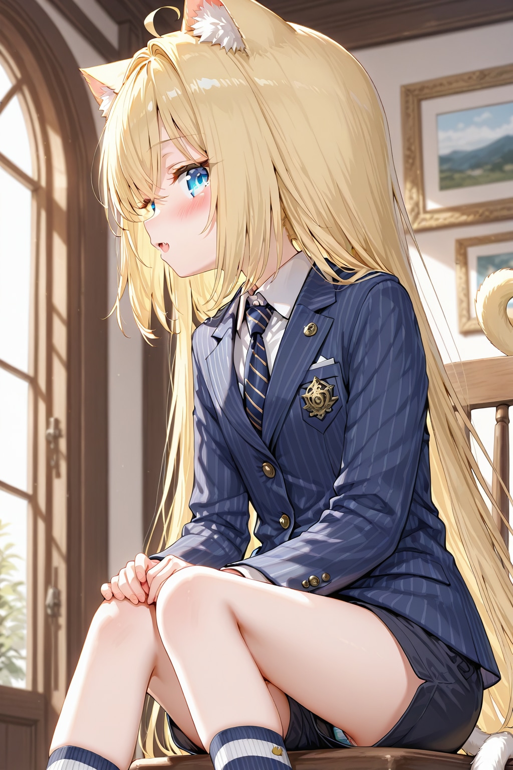 ネコミミパンツスーツパンツ